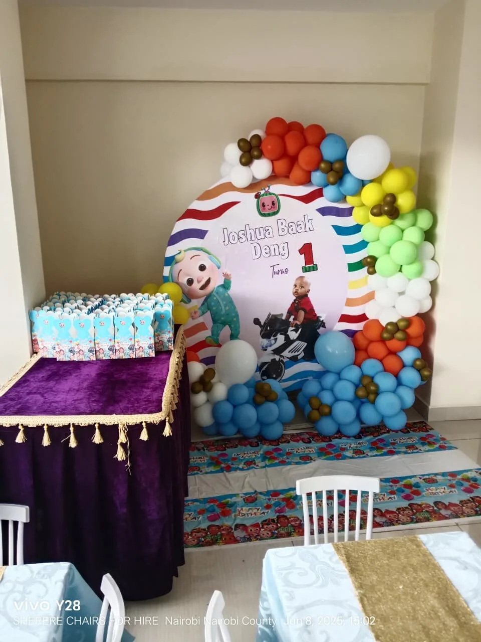 Dressed Cake Table 2x3ft styled for a Nairobi celebration &mdash; Sherehe Events - photo 5